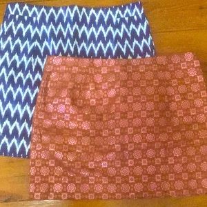 Bundle of 2 J Crew short skirts size 10